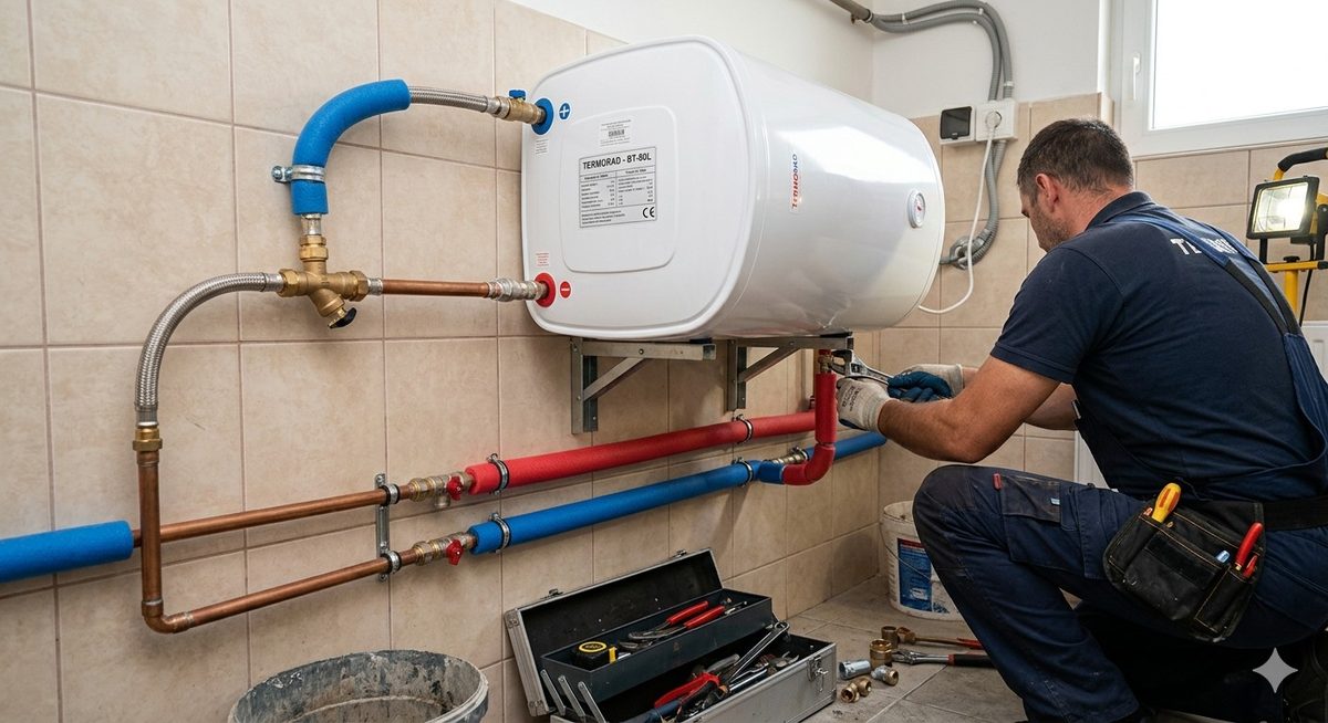 Montaža bojlera – priključenje na instalacije